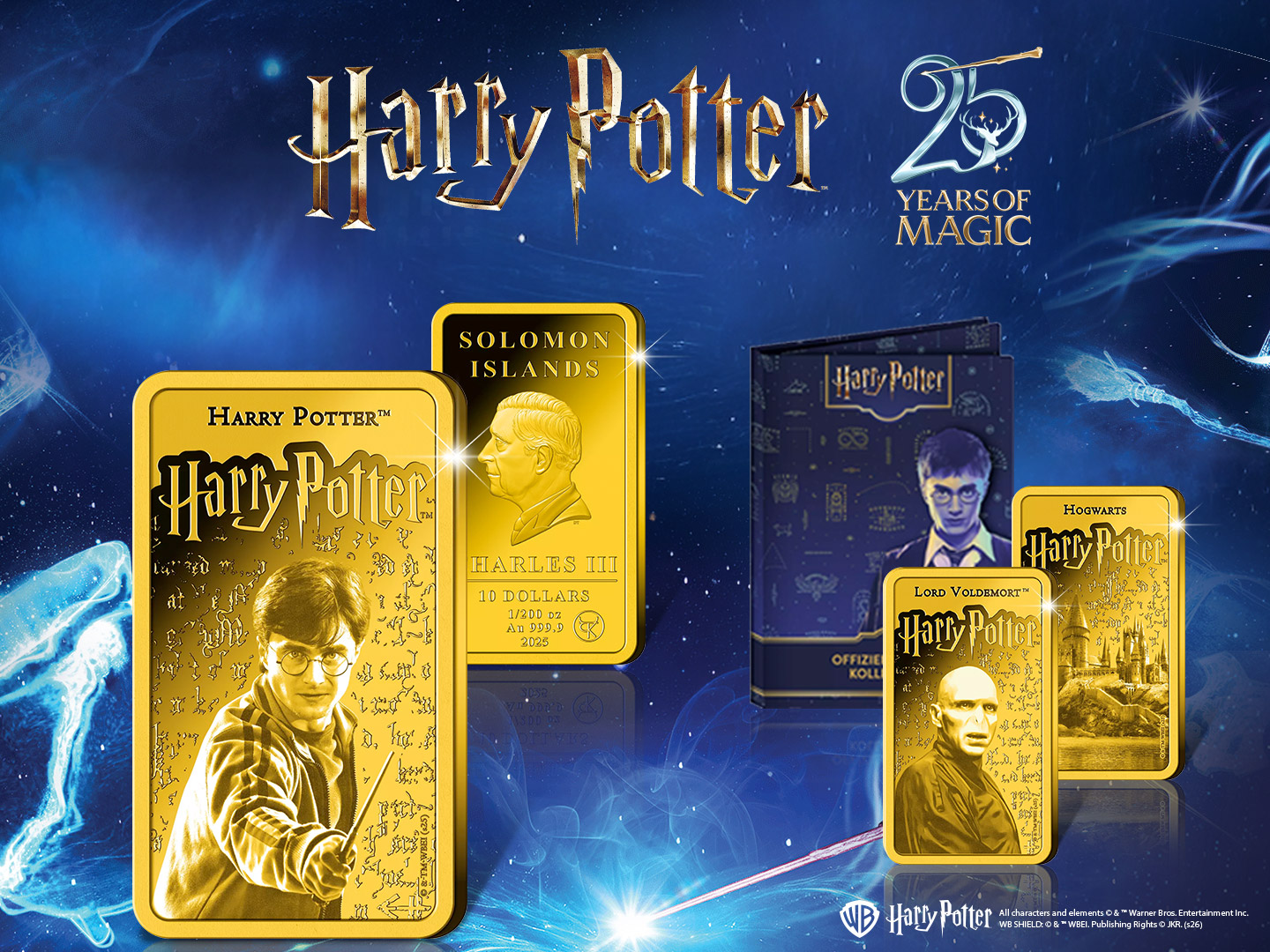 Offizielle Goldbarren-Münze "Harry Potter"