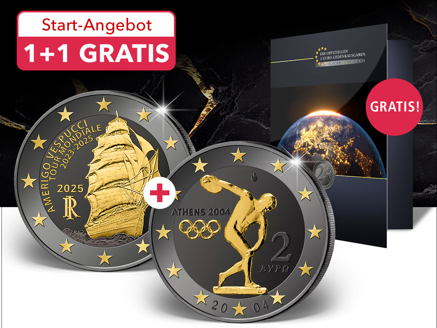 "Weltreise Vespucci" und "Olympische Spiele Griechenland 2004" - Black&Gold-Edition