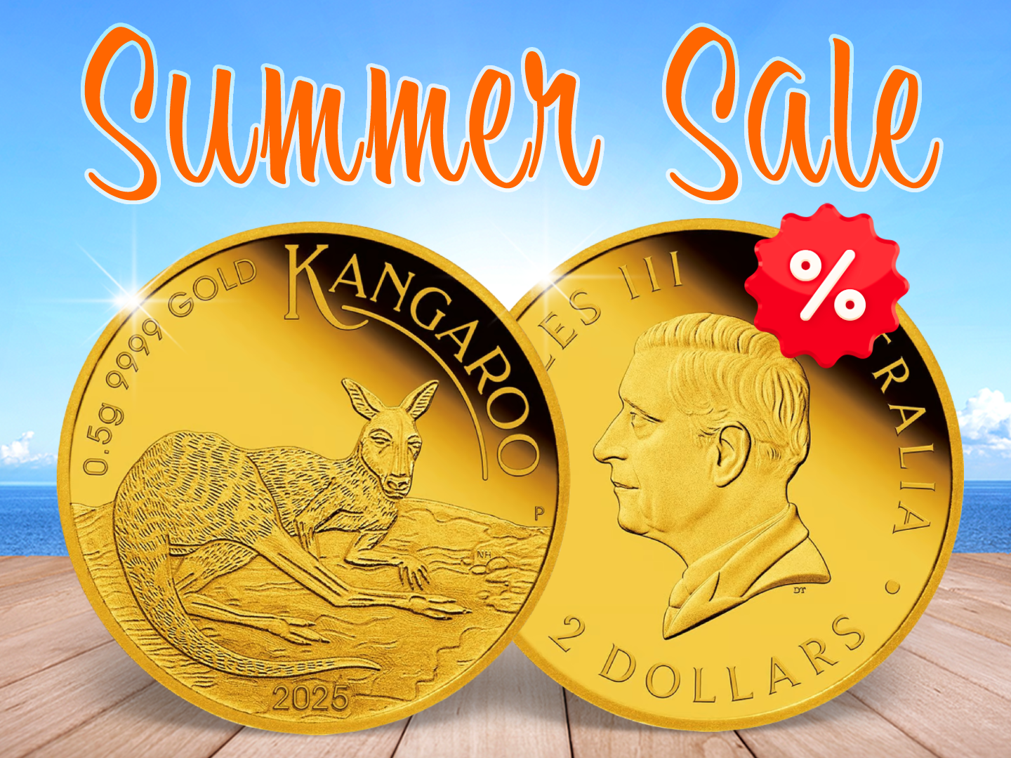 Summer Sale - Gold-Anlagemünze "Känguru" aus Australien 2025