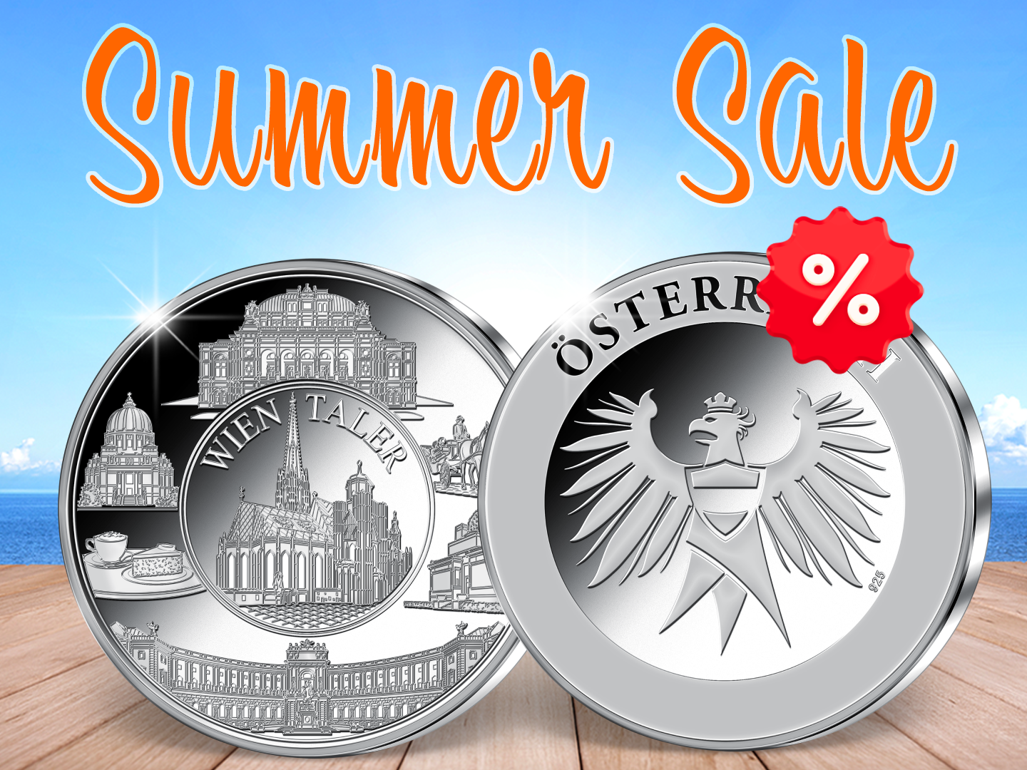 Summer Sale - Silber-Gedenkausgabe "Wien-Taler"