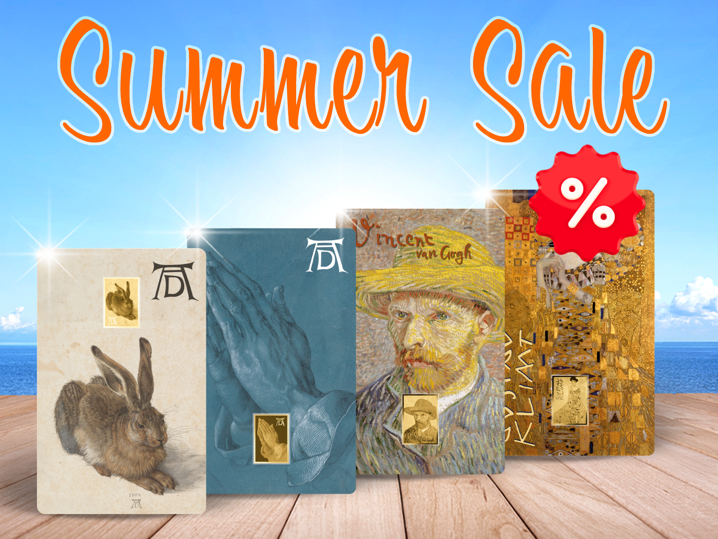 Summer Sale - Goldbarren-Münzen der größten Meisterwerke der Kunst
